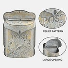 Vintage Mailbox Wall Mount Iron Antique Metal Mail Box For Yard Fence Garage
