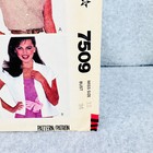 Mccalls 7509 Button Front Blouse Top Misses Size 12 Sewing Pattern