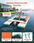 Vevor Inflatable Floating Dock 8 X 6 Ft With Portable Bag   Detachable Ladder