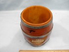 Exceptional 1930s Pumpkin Catalin R   H Staten Island Beer Scraper Mini Barrel