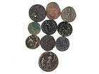  lot Of 10  Vg- Fine Ancient Roman Coins  Largest 22 Mm 3