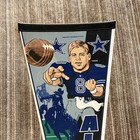 Vintage Troy Aikman Dallas Cowboys Nfl Wincraft 12 X 30 Sports Pennant Usa
