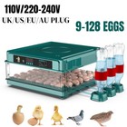 220v 110v Automatic Egg Incubator 9-128 Eggs Digital Poultry Hatcher Machine
