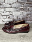 G h  Bass   Co  Weejuns Burgundy Leather Kiltie Tassel Loafers Men Sz 9 5b Us 43