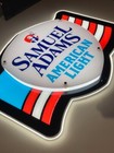      Samuel Adams American Light Patriotic Flag badge Led Beer Sign Light