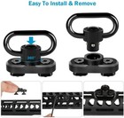 2 Pack M-lok Qd Sling Mount Sturdy Quick Detach  Rotatable Locking Design