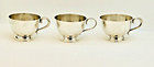 Rare   Set Of Three   3  Stieff Sterling Silver   Punch  Cups - 0813 -u