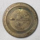  1 Palace Station Hotel   Casino Brass Slot Gaming Token Coin Las Vegas Nevada