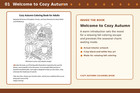 Cozy Autumn Coloring Book For Adults Fall Relaxation Gift - Personalized Name