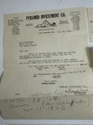 1920 1921 Pyramid Investment Co Los Angeles Letter   5 Receipts Ephemera Lot