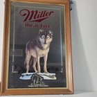 Miller High Life Timber Wolf Mirror Wild Life Series First Printing