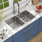 32 Inch Double Bowl Kitchen Sink 32 x19  Undermount Stainless Steel Kitchen Sink