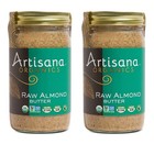 Raw Almond Butter 2 Pack  14oz Jars    Usda Organic  No Sugar  Vegan  Keto  Non-