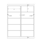2 x 4  Shipping Address Labels For Laser Ink Jet Adhesive 10 Up 100-40000 Sheets