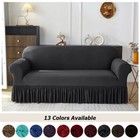 Elastic Armchair Cover Living Room Solid Color Dressed Sofa Cover 1 2 3 4 Seat
