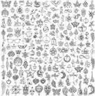 200 Pcs Wholesale Bulk Lot Jewelry Making Charms Mixed Smooth Tibetan Silver New