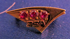 Psa Airlines  Pacific Southwest Airline   Service Award Pin  Marked 10k W 3 Pink