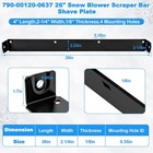 Replaces Mtd Scraper Bar 790-00121-5083 26  2-stage Snowblowers Stens   780-432