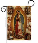 Our Lady Of Guadalupe Burlap Garden Flag Religious Faith Decorative Yard Banner