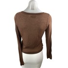 Madewell Brown Wool Crew Neck Long Sleeve Tee T-shirt Sweatshirt Sweater Top M