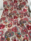 Fabric Vtg 80s Vip Cranston Scalloped Valentine Hearts Historical Romantic 36x44