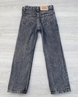 Vintage Little Levi   s  Jeans  Size 7 Regular Black Acid Wash Usa Made 764b