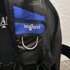 Seaquest Balance Scuba Bcd Vest Medium Black Buoyancy Compensator Dive Gear