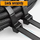 500 Pcs Ties Cable Zip Ties Heavy Duty Plastic Self-locking Nylon Cable Ties