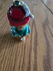 Enameled Metal Bejeweled Dressed Rabbit Girl Trinket Hinged Box