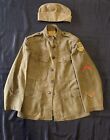 Ww1 Original 80th Division Us Aef Uniform Jacket Pants Hat Collar Discs