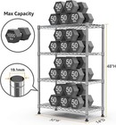 4 Shelf Wire Shelving Rack Adjustable Commercial Garage Kitchen Storage Chrome