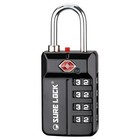 Tsa Approved 4 Digit Resettable Combination Luggage Lock Open Alert For Travel