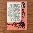 The Batman - 1966 Topps Batman Black Bat  1 Error Miscut Clean