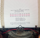 1933 Smith Corona Sterling Flat Top Typewriter Vg Condition  Maroon Finish 