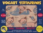 Vtg Vogart Textilprints Iron-on Transfer 18pc Lot Kittens Atomic Bowling Western