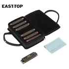 Easttop T008k-7 Diatonic Harmonica Set 10 Holes Blues Harp Diatonic Mouth Organ