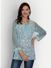 Kurti Chikankari For Women Short Kurti Georgette Kurti Soft Fabric With Inner