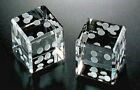 Pair Of Dice Paperweight 1 5 Inch With White Dots And Gift Box