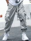 Multi-pocket Cargo Pants Men s Casual Hip-hop Drawstring Trousers Outdoor Street
