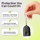 Rechargeable Personal Alarm Keychain - 130db Siren   Led Light - 2 Pack Perso   