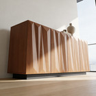 Modern Sideboard Geometric Door Storage Cabinet Buffet Console Credenza Tv Stand