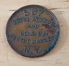 1863 New York City Civil War Token Frederick Rollwagen Jr 