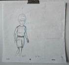 Peggy King Of The Hill Original Hand Drawn Storyboard Production Art Sketch