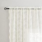  Cream Sheer Curtains 80 Inch Length For Living 52 w X 80 l  pack Of 2  Ivory