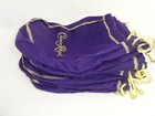 Lot Of 10 Crown Royal 9  Purple Drawstring Bags Medium Size