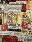 280 Pc Vintage Style Ephemera  Tags Tickets Word Strips Chipboard Craft Lot