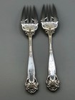 Georgian By Towle Sterling Silver Pair Of Salad Forks 6 1 8    3 Letter Monogram
