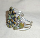 Vtg Running Bear Royston Turquoise Sterling Silver Cuff Bracelet Native American