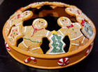 Yankee Candle Christmas Gingerbread Men Wreath Tree Star Illuma Lid Jar Topper