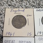 Lot Of 10 Vintage Great Britain Shilling Coins 1948 1956 1961 1962 1963 1966